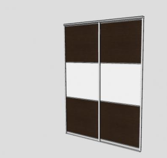 橱柜式滑动门SU模型下载_sketchup草图大师SKP模型