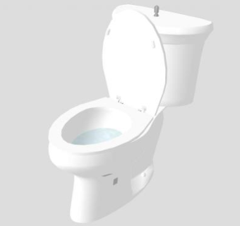 厕所坐便器SU模型下载_sketchup草图大师SKP模型