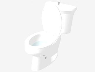 厕所坐便器SU模型下载_sketchup草图大师SKP模型
