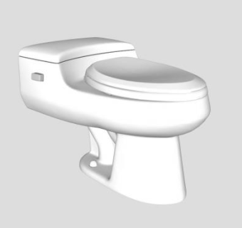 圣拉斐尔马桶便器SU模型下载_sketchup草图大师SKP模型