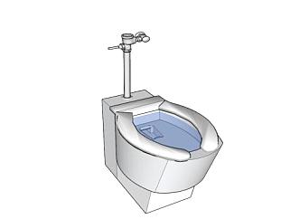 马桶厕所<em>便器</em>SU模型下载_sketchup草图大师SKP模型