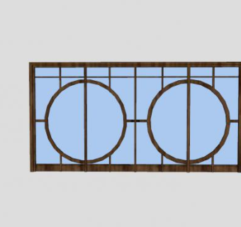 中式仿古庭院门SU模型下载_sketchup草图大师SKP模型