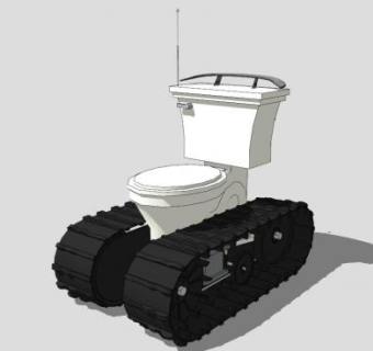 厕所车SU模型下载_sketchup草图大师SKP模型