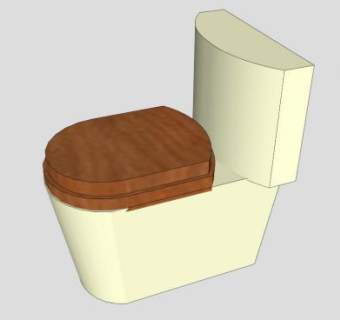 卫浴马桶坐便器SU模型下载_sketchup草图大师SKP模型