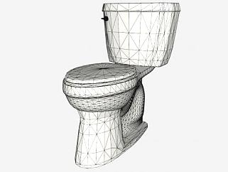 两件式<em>厕所</em>马桶<em>SU模型</em>下载_sketchup草图大师SKP模型
