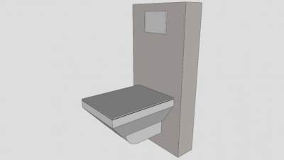 低聚厕所SU模型下载_sketchup草图大师SKP模型