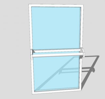 公用玻璃门SU模型下载_sketchup草图大师SKP模型