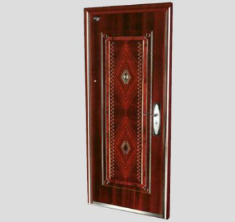 木雕纹理室内门SU模型下载_sketchup草图大师SKP模型