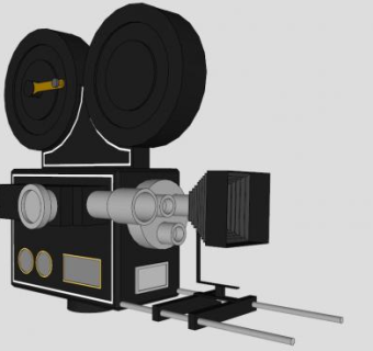 电影放映机的SU模型设计_su模型下载 草图大师模型_SKP模型