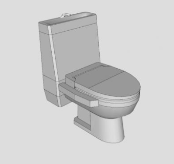 和式厕所马桶SU模型下载_sketchup草图大师SKP模型