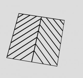 鱼骨形金属窗SU模型下载_sketchup草图大师SKP模型