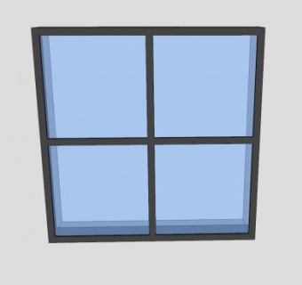 商业窗口SU模型下载_sketchup草图大师SKP模型