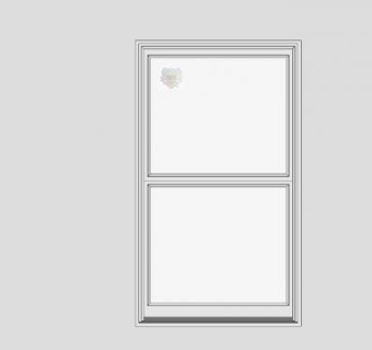 天窗双挂倾斜木窗SU模型下载_sketchup草图大师SKP模型