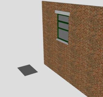 砖墙窗户SU模型下载_sketchup草图大师SKP模型