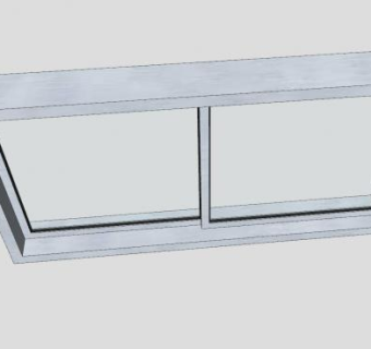 金属推拉窗SU模型下载_sketchup草图大师SKP模型