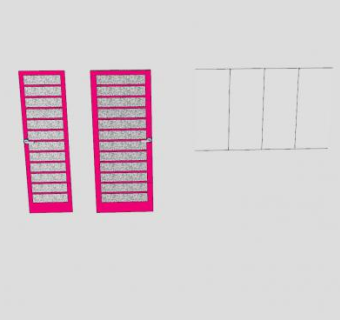 金属门窗SU模型下载_sketchup草图大师SKP模型