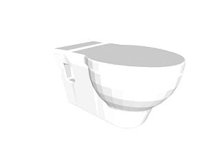 白色厕所<em>马桶</em>SU模型下载_sketchup草图大师SKP模型