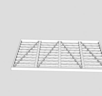 百叶窗板条和十字SU模型下载_sketchup草图大师SKP模型