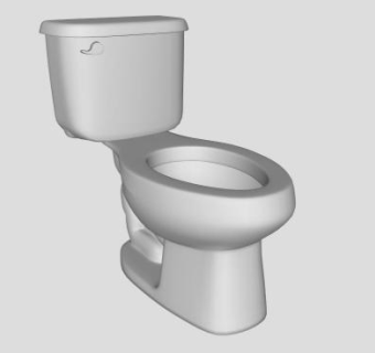 温德姆白色马桶SU模型下载_sketchup草图大师SKP模型