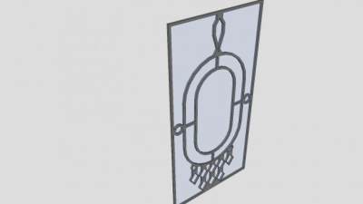 金属工艺玻璃窗SU模型下载_sketchup草图大师SKP模型