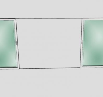 阳台门窗SU模型下载_sketchup草图大师SKP模型