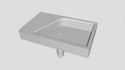 科勒盆地台盆SU模型下载_sketchup草图大师SKP模型