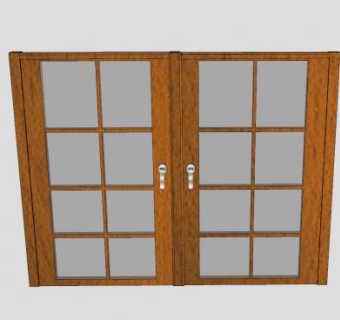 老式木窗SU模型下载_sketchup草图大师SKP模型