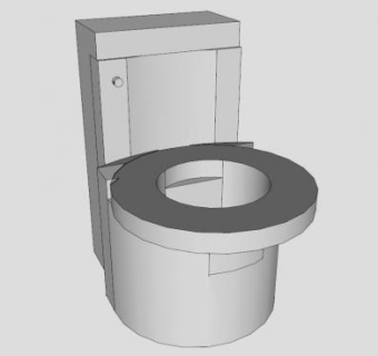 厕所马桶坐便器SU模型下载_sketchup草图大师SKP模型