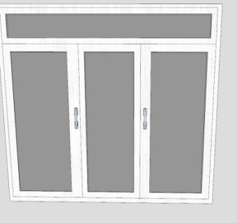 塑料门窗SU模型下载_sketchup草图大师SKP模型