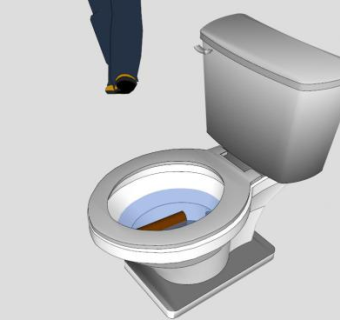 超级马桶坐浴桶SU模型下载_sketchup草图大师SKP模型