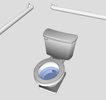障碍厕所马桶SU模型下载_sketchup草图大师SKP模型