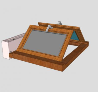 欧式百叶帘木窗SU模型下载_sketchup草图大师SKP模型
