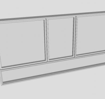 外翻窗SU模型下载_sketchup草图大师SKP模型