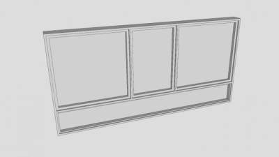 外翻窗SU模型下载_sketchup草图大师SKP模型