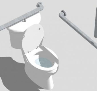 厕所卫生间房间马桶SU模型下载_sketchup草图大师SKP模型