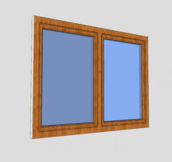 玻璃钢窗SU模型下载_sketchup草图大师SKP模型