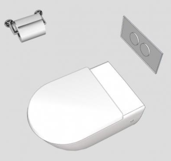 分体式卫浴马桶SU模型下载_sketchup草图大师SKP模型