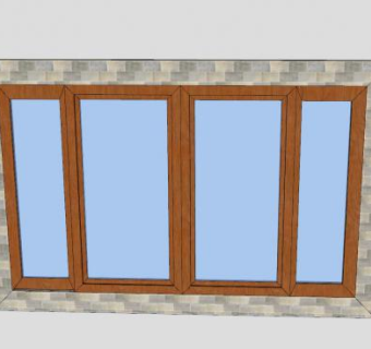 中式木窗SU模型下载_sketchup草图大师SKP模型