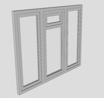 欧式卧房窗SU模型下载_sketchup草图大师SKP模型