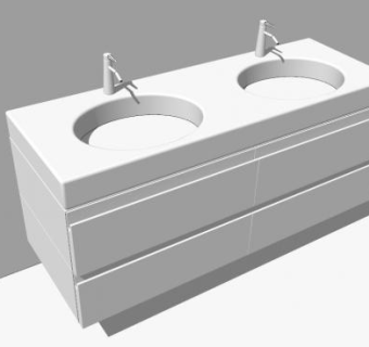浴室家具柜架SU模型下载_sketchup草图大师SKP模型