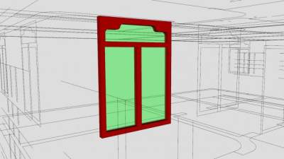 中式木框固定窗SU模型下载_sketchup草图大师SKP模型