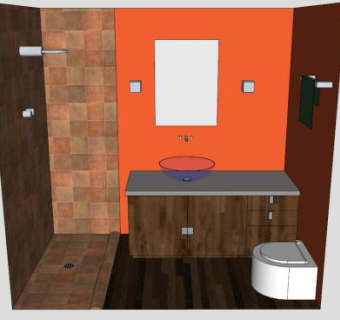 现代化浴室柜SU模型下载_sketchup草图大师SKP模型