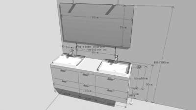 浴室家具洗手盆SU模型下载_sketchup草图大师SKP模型