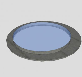 圆形船舱窗SU模型下载_sketchup草图大师SKP模型