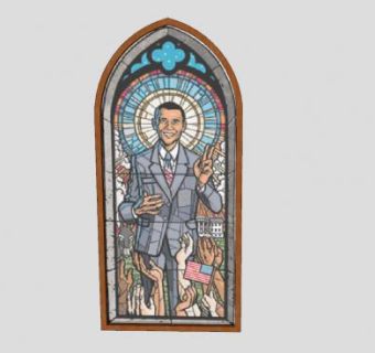 奥巴马窗口SU模型下载_sketchup草图大师SKP模型