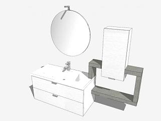 浴室柜家具用品SU模型下载_sketchup草图大师SKP模型