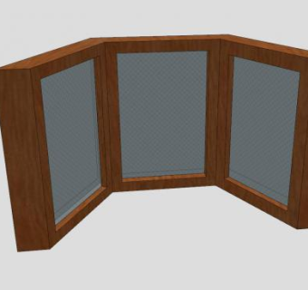 凸型窗SU模型下载_sketchup草图大师SKP模型