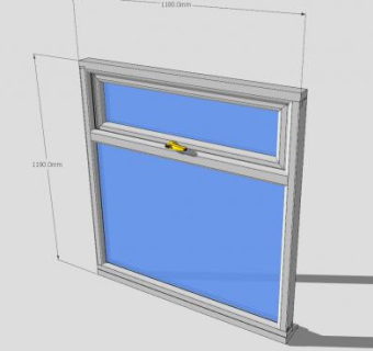 欧式塑料窗SU模型下载_sketchup草图大师SKP模型