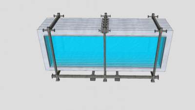 金属玻璃窗和玻璃架SU模型下载_sketchup草图大师SKP模型