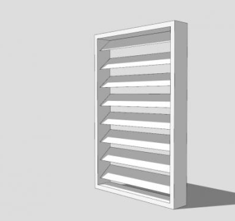 塑料百叶窗SU模型下载_sketchup草图大师SKP模型